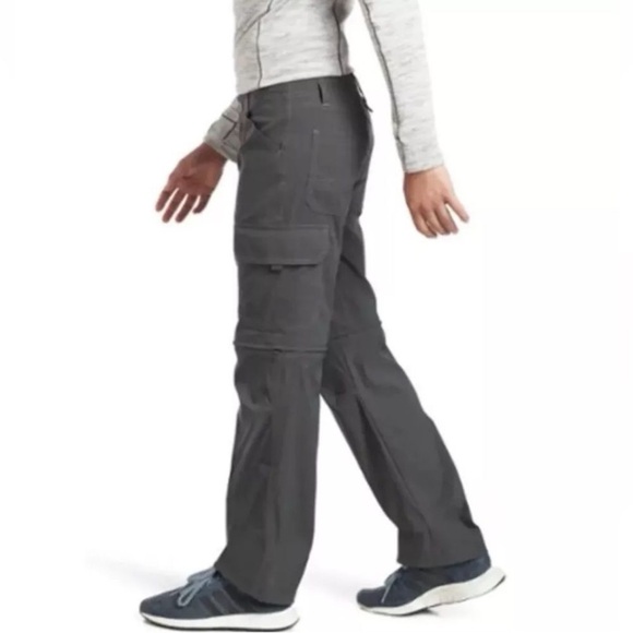 Kuhl Outdoor Renegade Recco Hiking Cargo Convertible Gray Pants Youth Small - Picture 1 of 14